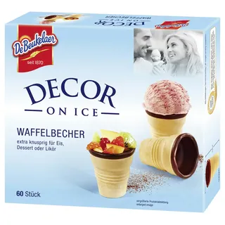 DeBeukelaer Decor on Ice Waffelbecher 60 Stück