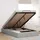vidaXL Ottoman-Bett 120 x 200 cm Hellgrau