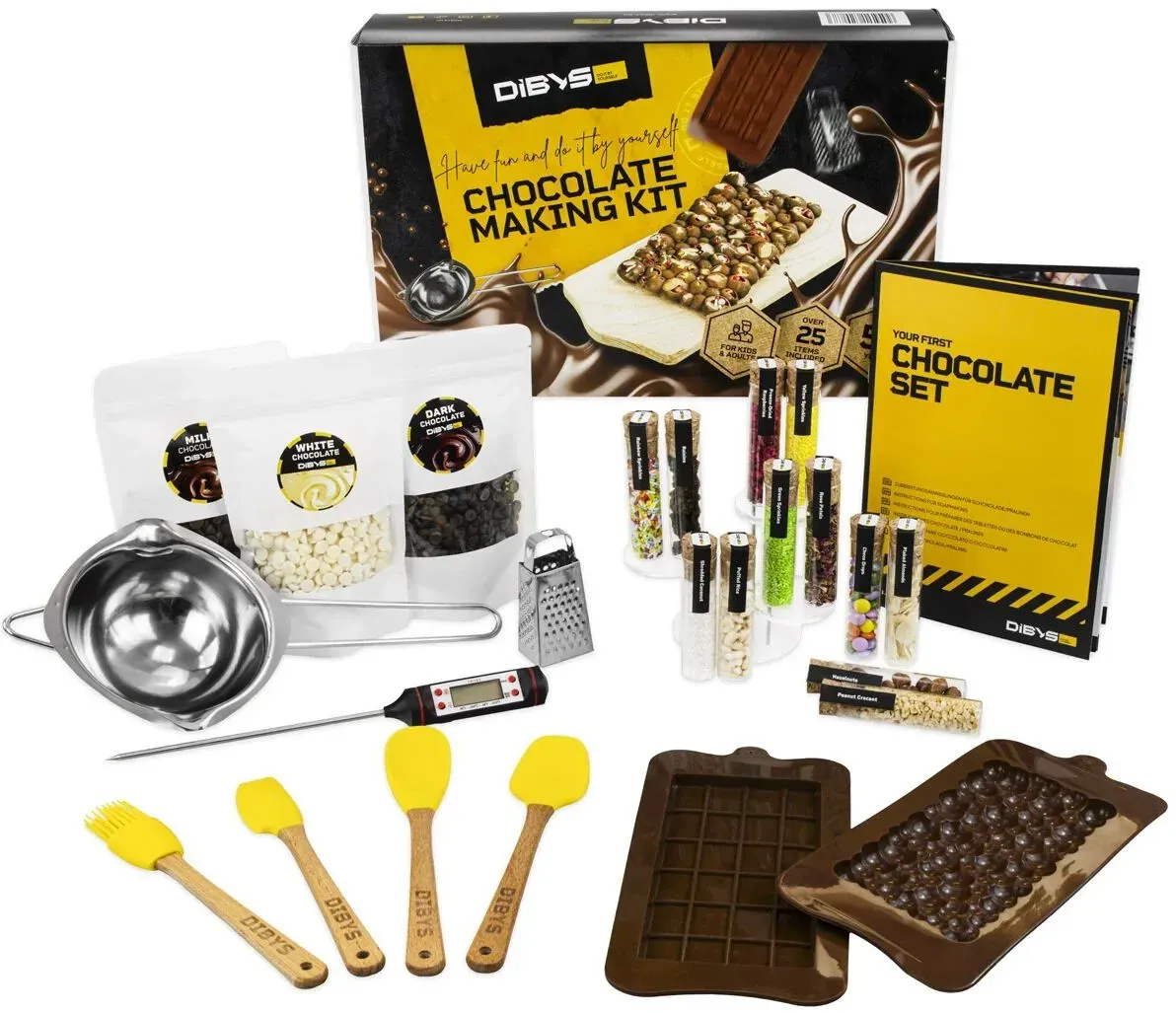 DIBYS SET ZUM SELBERMACHEN VON SCHOKOLADE MHD 112026
