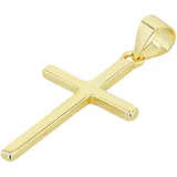 Kettenanhänger ADELIA ́S "Unisex Anhänger – Kreuz Kreuzanhänger aus 925 Silber", gold, Schmuckanhänger, Damen, Silber 925 (Sterlingsilber), Kettenanhänger, Ideal als Geschenk für besondere Anlässe