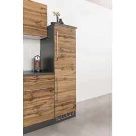 kochstation Winkelküche L-Form KS-Samos 280 cm braun