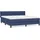 vidaXL Boxspringbett 180 x 200 cm Blau