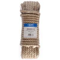 EDM Holz, 10 m, Naturseil, Bio-Jute, 3 Köpfe, 8 mm, Edm