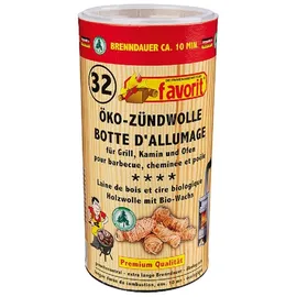 Favorit Grillanzünder 32 Stück Holzwolle beige