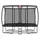 Berg Toys Trampolin Ultim Champion Regular 410 x 250 cm inkl. Sicherheitsnetz Grau