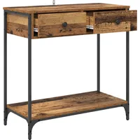 vidaXL Konsolentisch 75 x 34,5 x 75 cm Altholz