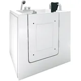 AcquaVapore Senioren Sitzbadewanne Sitzwanne Badewanne mit Tür S02-B-R 100x78 cm