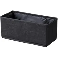 Fackelmann Universalkörbchen Textil 13 cm x 12 cm x 28 cm Schwarz