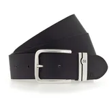 Mustang Herrengürtel Leder 4 cm schwarz 90