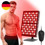 80Leds Rotlichtlampe Panel, 62W 850Nm & 660Nm Infrarotlampe, Red Light Therapy I