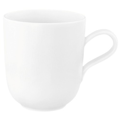 Seltmann Weiden Becher Kaffeebecher LIBERTY UNI, Weiß, Ø 8,5 cm, Porzellan weiß