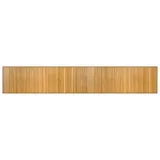 vidaXL Teppich, Bambusteppich Rechteckig, Bambusmatte rutschfest für Wohnzimmer, Läufer Küchenteppich Flurteppich, Modern, Natur 60x400cm Bambus
