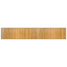 vidaXL Teppich, Bambusteppich Rechteckig, Bambusmatte rutschfest für Wohnzimmer, Läufer Küchenteppich Flurteppich, Modern, Natur 60x400cm Bambus