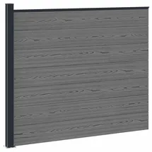 vidaXL Zaunlatte 1 x 1 x 1 m Grau/Aluminium
