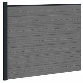 vidaXL Zaunlatte 1 x 1 x 1 m Grau/Aluminium