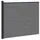 vidaXL Zaunlatte 1 x 1 x 1 m Grau/Aluminium