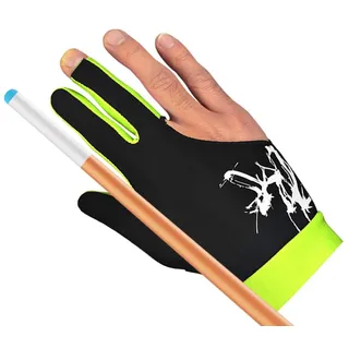 Holdes Predator Poolhandschuhe – Sporthandschuhe für Herren, Predator-Poolhandschuhe mit 3 Fingern, bequem, dünn, verstellbar, langlebig, Doppelnaht, für Billard-Züge