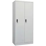 vidaXL Kleiderschrank Pranav 80 x 180 x 50 cm Hellgrau