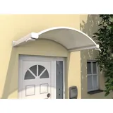 Gutta Rundbogenvordach NO Weiß Polycarbonat klar