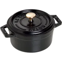 STAUB Mini Cocotte, Rund Mit Deckel 10 Cm, 0,25 L, Induktionsgeeignet, Mit Matts