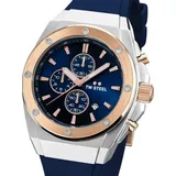 TW STEEL -CEO Tech Herrenuhr Blau Chronograph Datum Quarz 44mm- CE4105