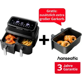 Hanseatic Heißluftfritteuse HAF212600D schwarz