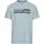 Bruno Banani T-Shirt BRUNO BANANI, Herren, Gr. L (52/54), blau (blau grau), Single Jersey, Obermaterial: 100% Baumwolle, bedruckt, slim fit, Rundhals, Shirts T-Shirt, in schmaler Passform