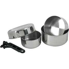 Basic Nature Biwak Kochset, Edelstahl, 2 Personen
