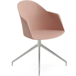 Arper Cila Armsessel, kunststoff, weiß / terrakotta #2229