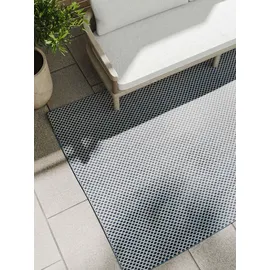 benuta Outdoorteppich, Blau 300x400 cm - Wetterfest & Uv-beständig - Multifunktional für Balkon, Terrasse, Garten - Küchenteppich & Wohnzimmerteppich - Pflegeleicht Robust