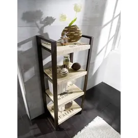 Massivmoebel24 Bücherregal 60 x 40 x 140 cm Beige