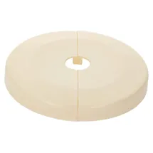 tecuro Scharnierrosette Ø 15 mm x Ø 85 mm x 8 mm - Kunststoff ABS weiß - tecuro