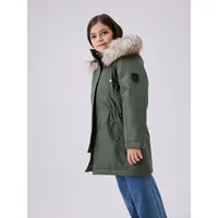 NAME IT Milla Long Parka - Agave Green - 14 Jahre