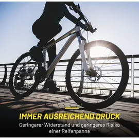 Dunlop Fahrradpumpe mit Manometer - Rot