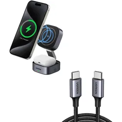 UGREEN Set-Angebot: 15W Qi2 Ladestation + 60W USB-C Kabel (1M )