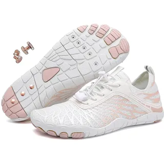 Erdungsschuhe, Erdungsschuhe FüR Damen, Wanderschuhe BarfußSchuhe FüR Damen Und Herren (White, Erwachsene, Herren, 42, Numerisch, EU Schuhgrößensystem, M) - 42 EU