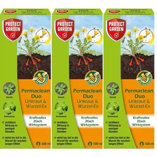 3 X 500ml Protect Garden Permaclean Duo