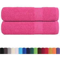 VidaXL Duschtücher 2 Stk. Rosa 70x140 cm 360 g/m2