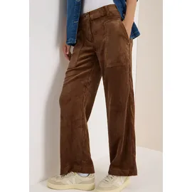 Cecil Cordhose Wide Leg Mocha Caramel 33 26
