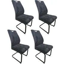 Hti-Living Esszimmerstuhl Marek Polyester dunkelgrau