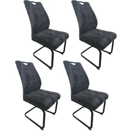 Hti-Living Esszimmerstuhl Marek Polyester dunkelgrau