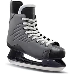 Schlittschuhe Erwachsene Eishockey-Look ‒ H100 schwarz|grau 42