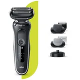 Braun 50-W4650cs Personal Care Series 5 Nass- und Trockenrasierer (schwarz/weiß) - Weiß