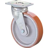 BS Rollen, Möbelrollen, Schwerlast-Lenkrolle Rad-Ø 85 mm Tragfähigkeit 800 kg Guss-Polyurethan Platte L190xB175 mm