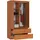 Akord Kleiderschrank Akord 90 x 180 x 51 cm Erle/Braun