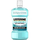 LISTERINE Cool Mint Mild (500 ml), antibakterielle Mundspülung mit ätherischen Ölen & ohne Alkohol, mildes Mundwasser bekämpft wirksam Bakterien, perfekte Ergänzung zur täglichen Zahnpflege