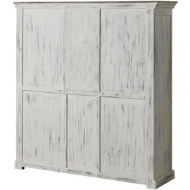 MASSIVMOEBEL24.DE Highboard 150 x 160 x 45 cm Weiß