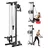 Vevor Latzugstation, 3-in-1 Latzugturm zur Wandmontage, Kraftstation bis ca. 227 kg mit Latzugstange Seilzug, Krafttraining für Rücken Arme Schultern Bauch, Latzugmaschine für Fitnesscenter Zuhause