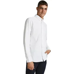 Jack & Jones Hemd BROOK Slimfit Langarmhemd mit Button-Down-Kragen