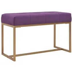 vidaXL Bank 80 cm Lila Samt